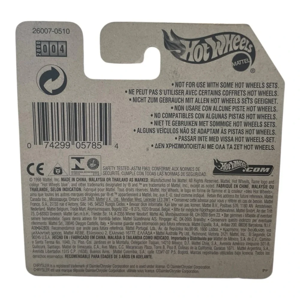 Hot Wheels Chrysler Thunderbolt Concept Short Card 004‎